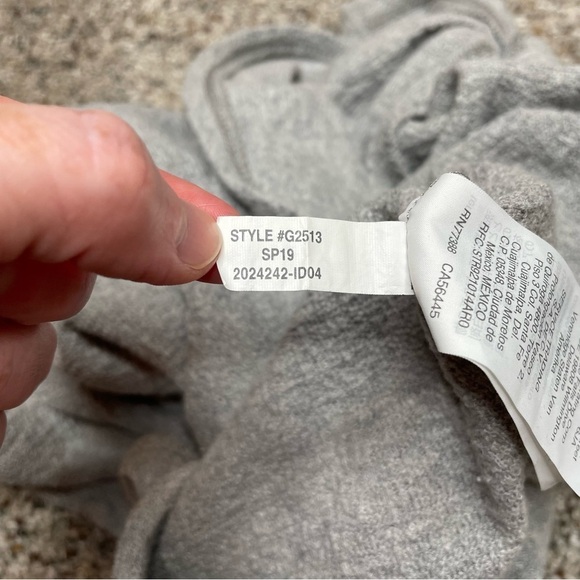 Madewell Texture & Thread Modern Tie-Front Top in Heather Pelican Grey Medium - Picture 8 of 10